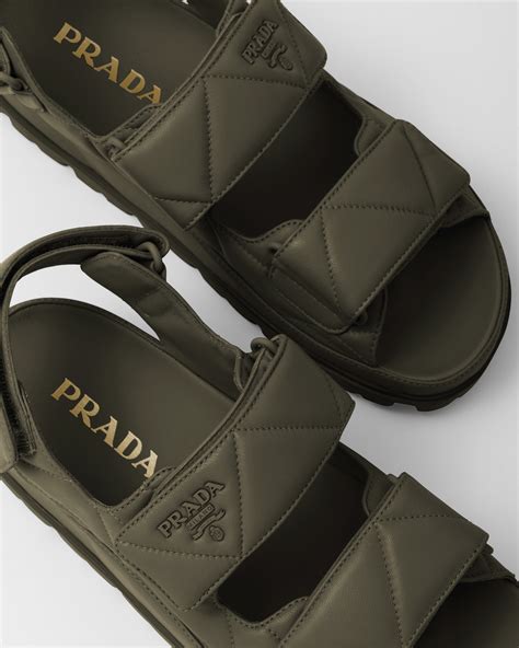 prada mendal|prada leather sandals.